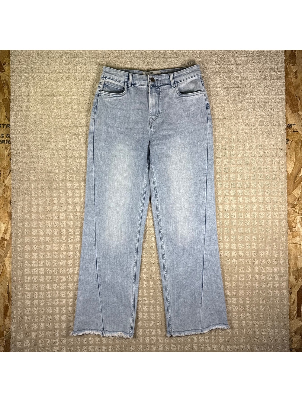 Y2K Parasuco Flare Leg Light Wash Jeans 16 28x28